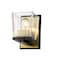 Z-Lite Bleeker Street 1 Light Wall Sconce, Matte Black & Olde Brass & Clear 475-1S-MB-OBR - alternate 4